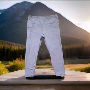 Active Life Womens Gray Opal Camo Print High-Waist Leggings Size XXL Sportswear